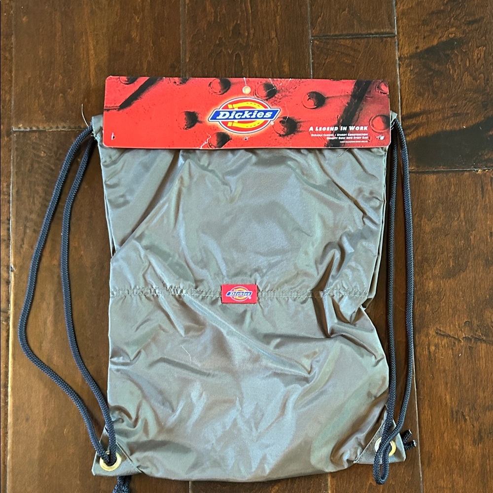 Dickies Red and Gray Drawstring Backpack